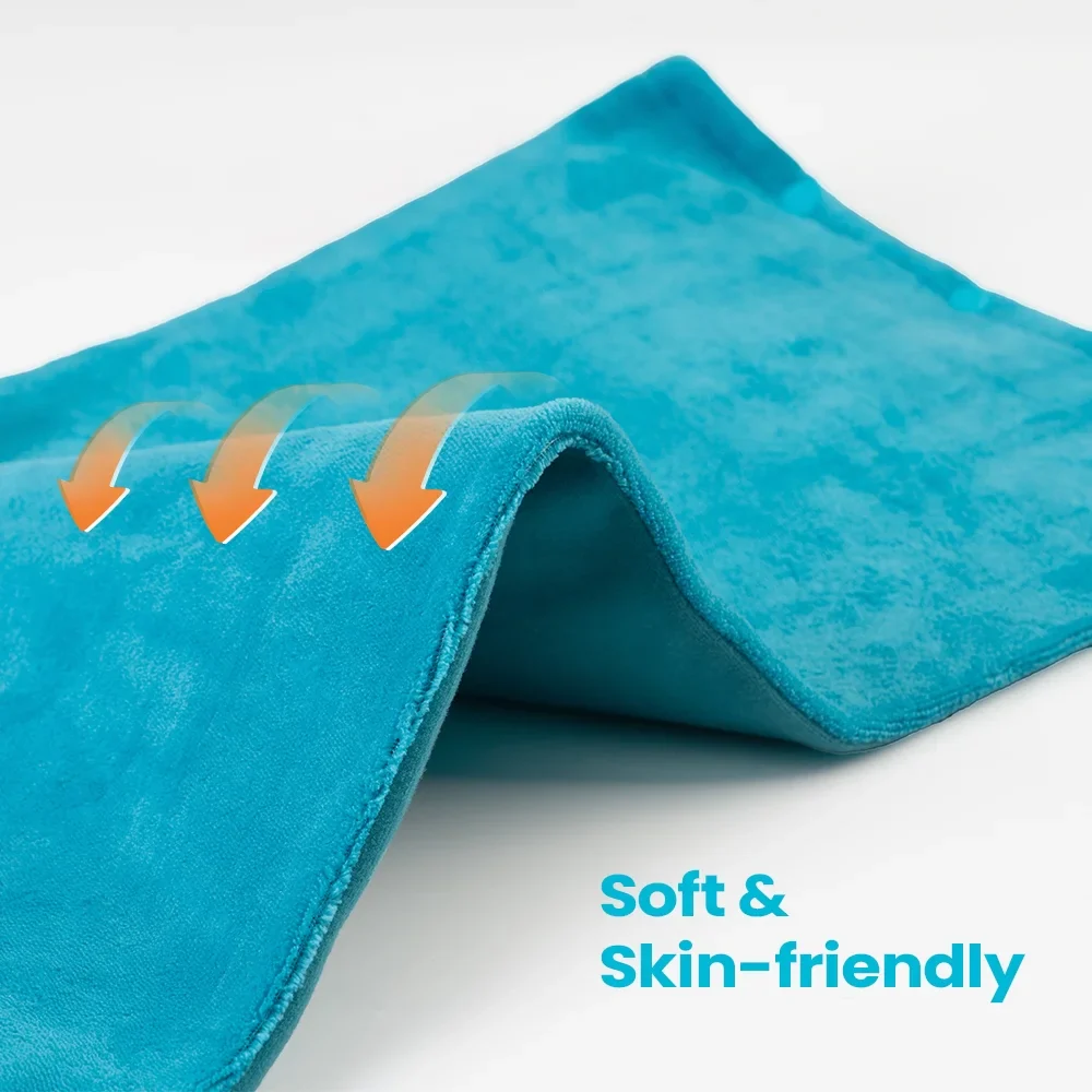 12" x 24" Heating Pad with 3 Heat Settings Auto Shut Off,Machine Washable Removable Cover Blue - Image 4