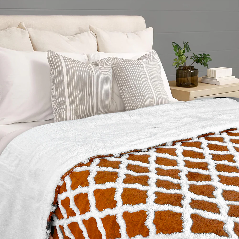 kibhous 62''X84'' Twin size Electric Heated Blanket -with 6 Heating Levels ,20-Hour Selectable Auto Shut-Off (Orange) - Image 4